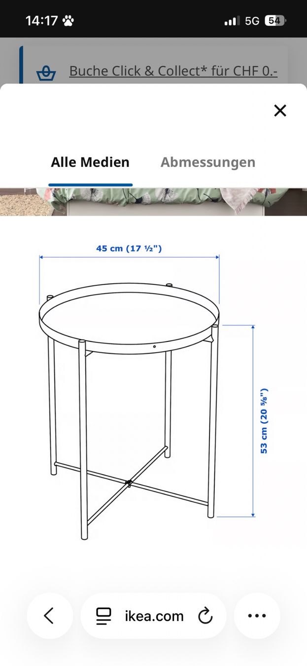 Ikea Tische: Metaltisch weiss Ikea – Gebraucht aus Bolligen von ais_rbv7 2