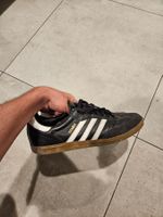 adidas Samba Leder Sneaker Schwarz - Gr. 43 1/3 (UK 9)