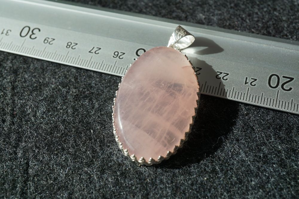 Rosenquarz super Farbe zartes Rosa Anhänger von TOPSTONE (Neu und ...