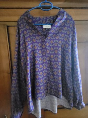 Edelle Tunika Bluse Lila/Orange Gr. 36,  Look Top!