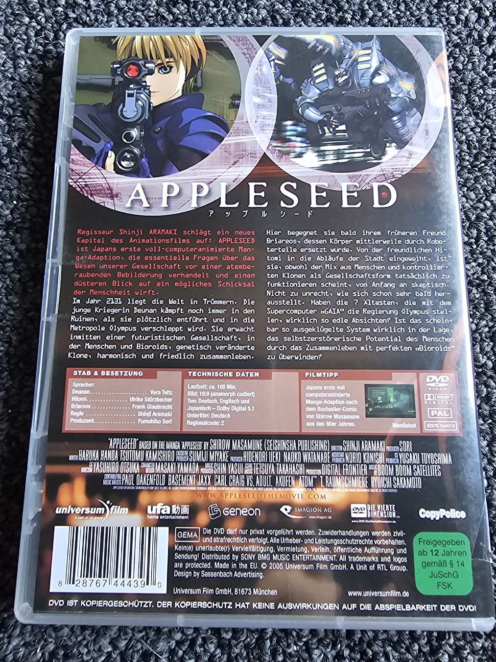 Tous les DVDs: Appleseed DVD (16851) – D'occasion à Ruswil par jan_bxl5 1