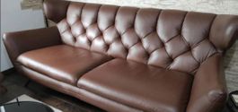 Sofa Leder braun industrial Style