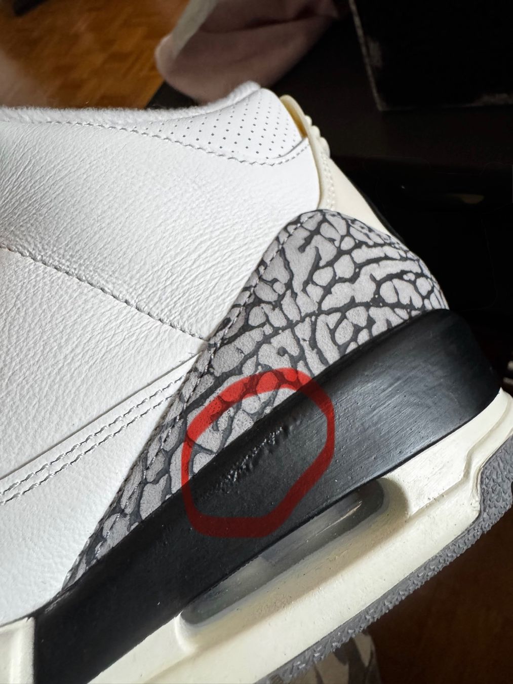 Jordan Scarpe da uomo: Air Jordan 3 White Cement, EU 43 Neu !! – Nuovo e nell'imballaggio originale da Tuggen venduto da Kawest0 5