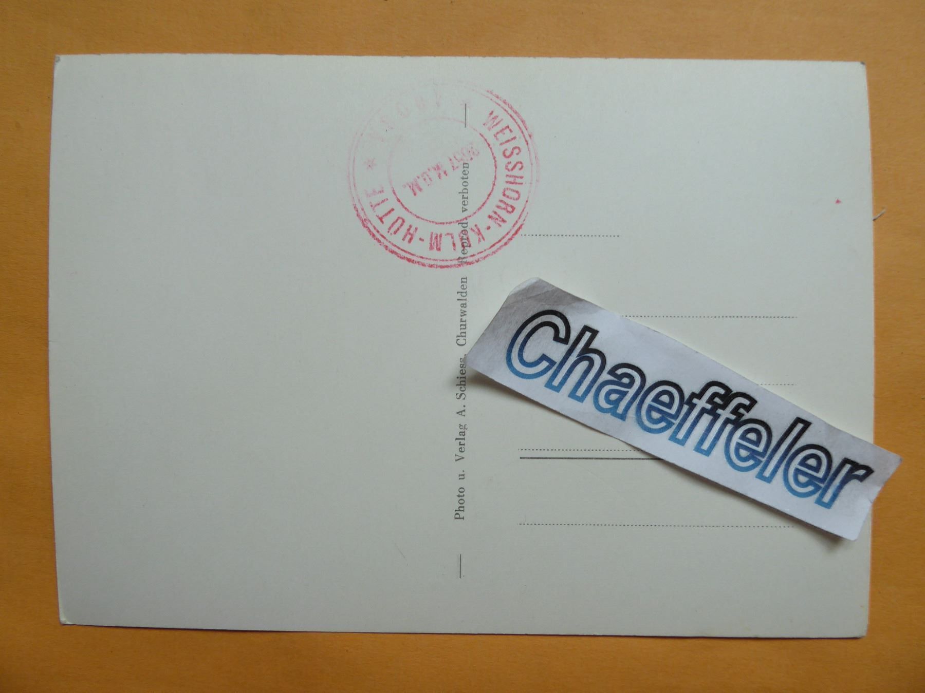 Cartoline postali: Blick vom Weisshotngopfel auf Silvretta – Nuovo (secondo la descrizione) da Zürich venduto da Chaeffeler 1