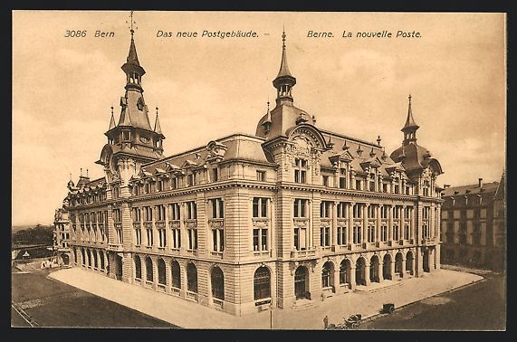 Cartes postales: AK Bern, Das neue Postgebäude – D'occasion à Berlin par bartko-reher