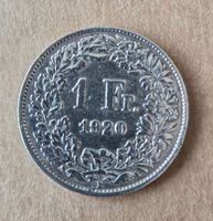 1 Fr. Silber Schweiz 1920 Schweizer Münze