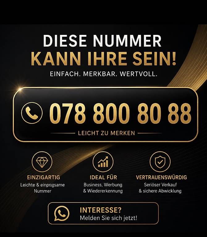 Carte Prepayée: Leicht merkbare Handynummer – Neuf avec emballage d'origine à Salmsach par dom_md85