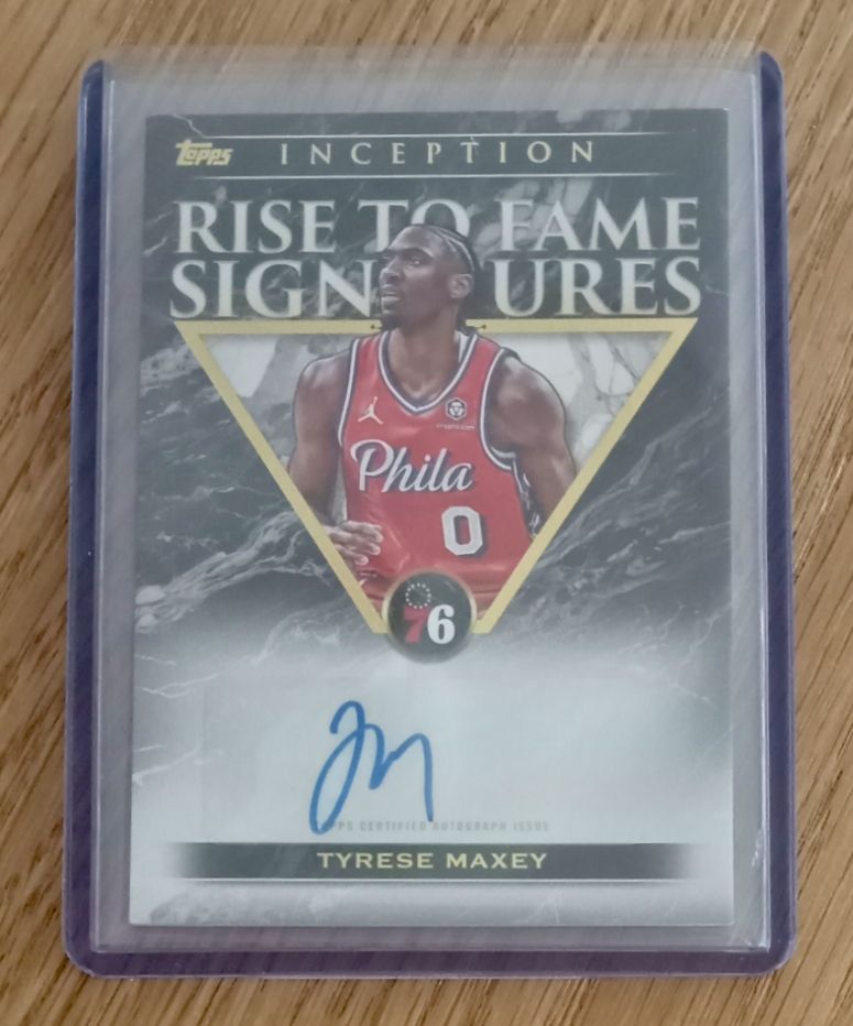 Karten: Tyrese Maxey Inception auto NBA card – Neu (gemäss Beschreibung) aus Vallorbe von ant_75wx 1
