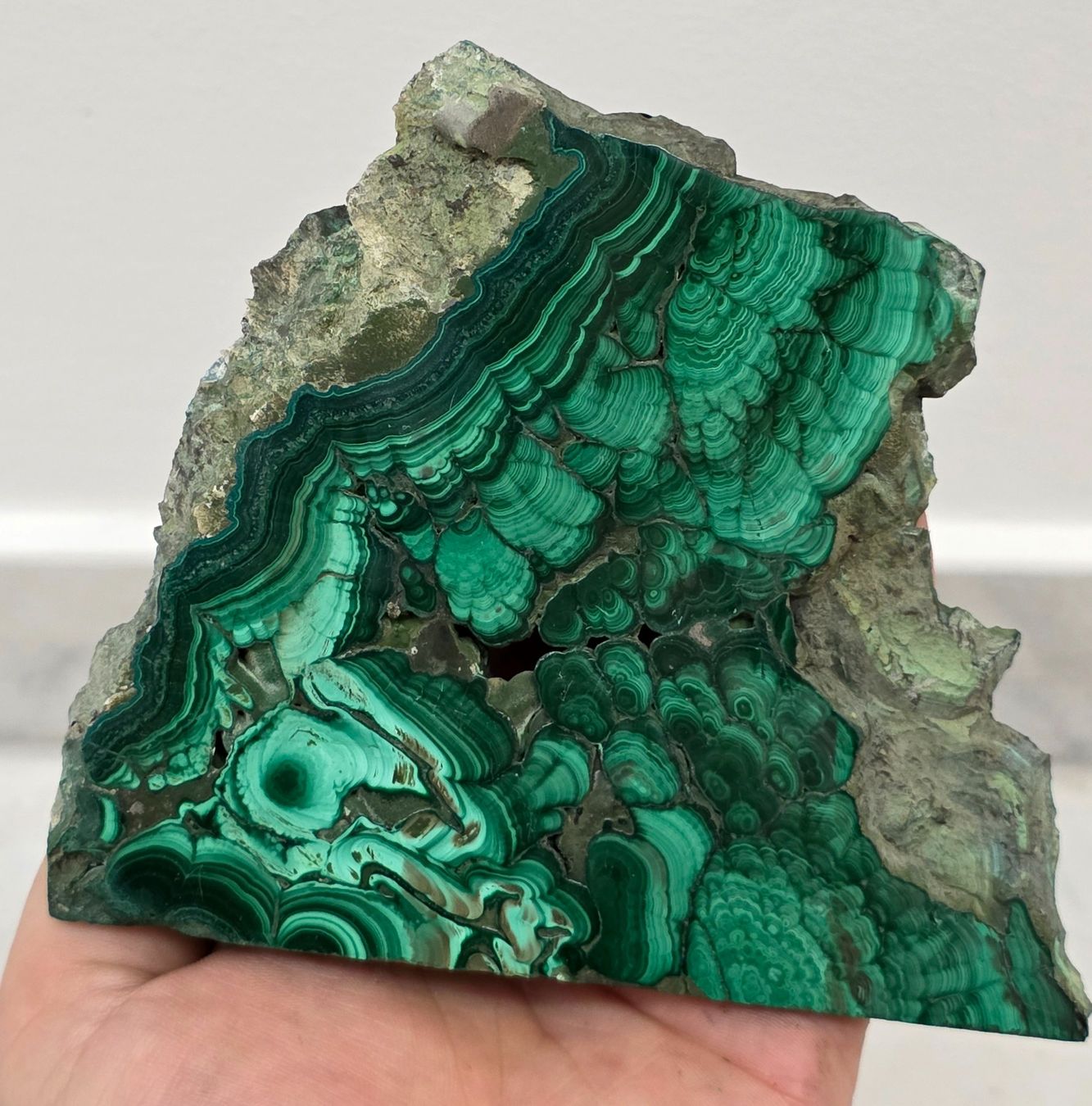 Minerali & Pietre curative: Malachit Scheibe F 268g – Nuovo e nell'imballaggio originale da Matzingen venduto da Shay_Crystalz 1