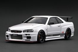 NISSAN TOP SECRET 34GT-R (BNR34) White 1/18 IGNITION NEU