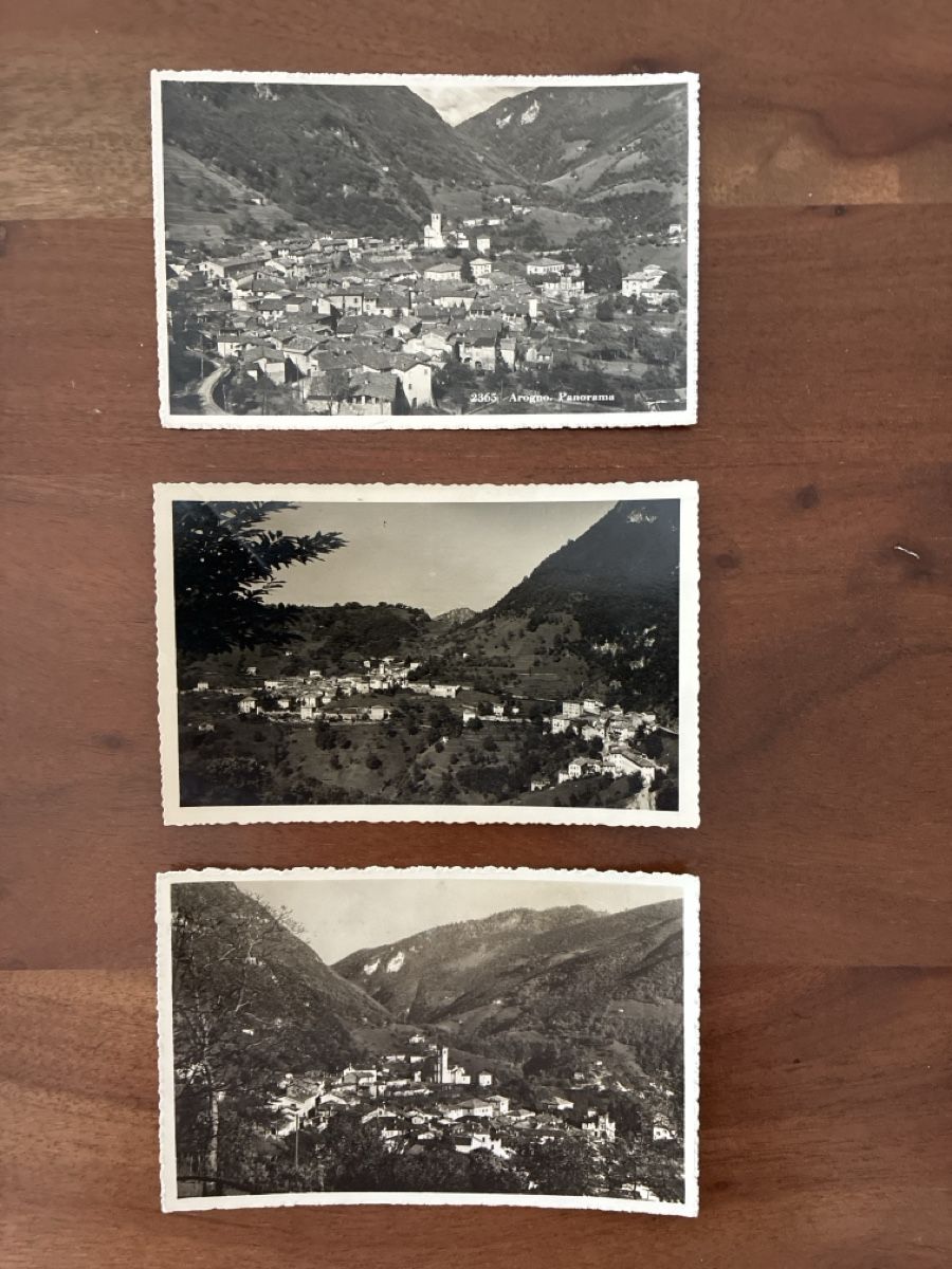 Ansichtskarten: 3 Ansichtskarten Schweiz von Arogno TI – Gebraucht aus Oftringen von Cla.vD.74