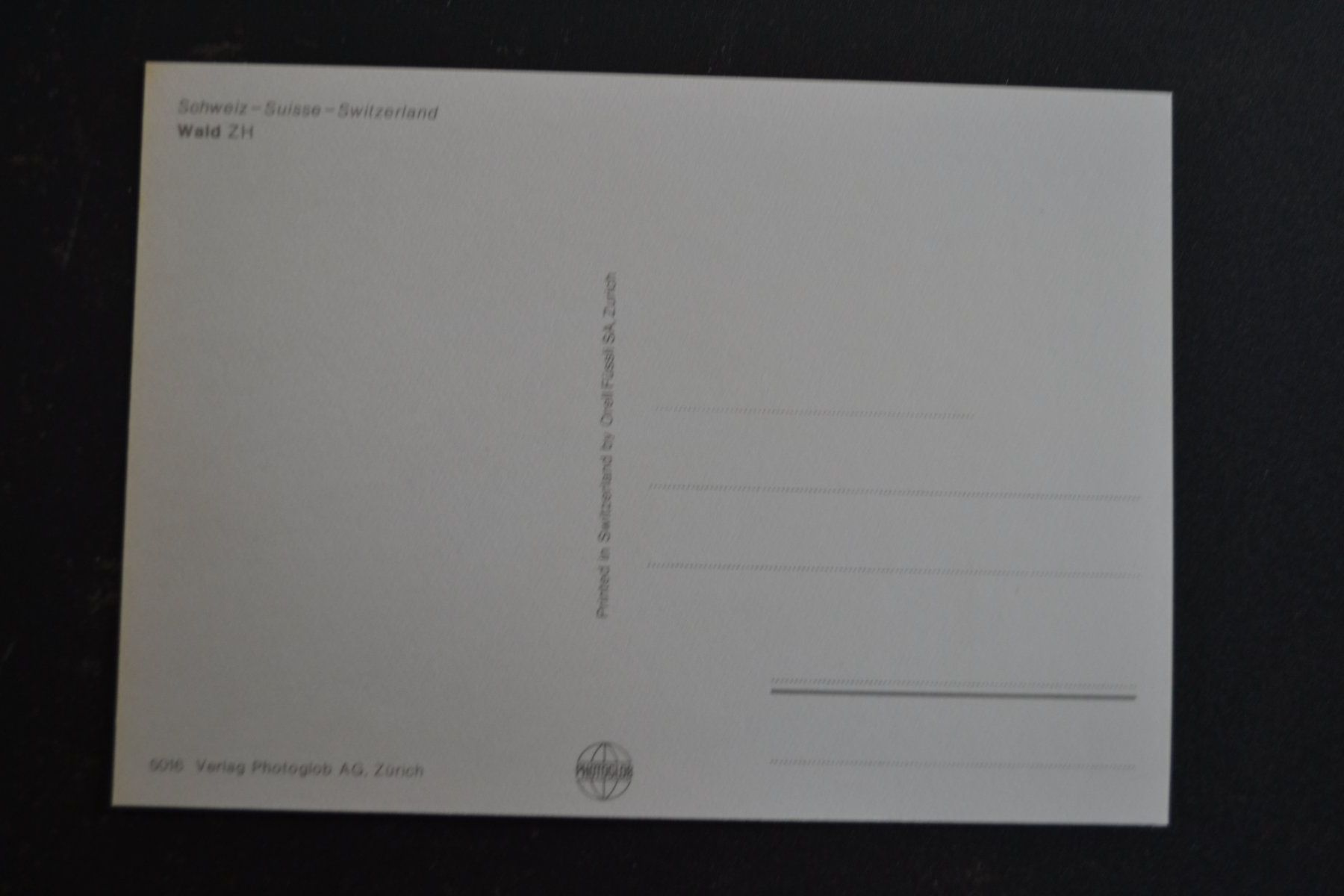 Cartoline postali: AK Wald ZH – Usato da Beinwil am See venduto da kajak55 1
