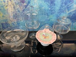 Patisserie Etagere Gloche Glasetagere Weihnachtsdeko Küche