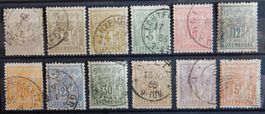 Luxemburg Kat. 45-56 gest. 1882 Kat. 300 Euro