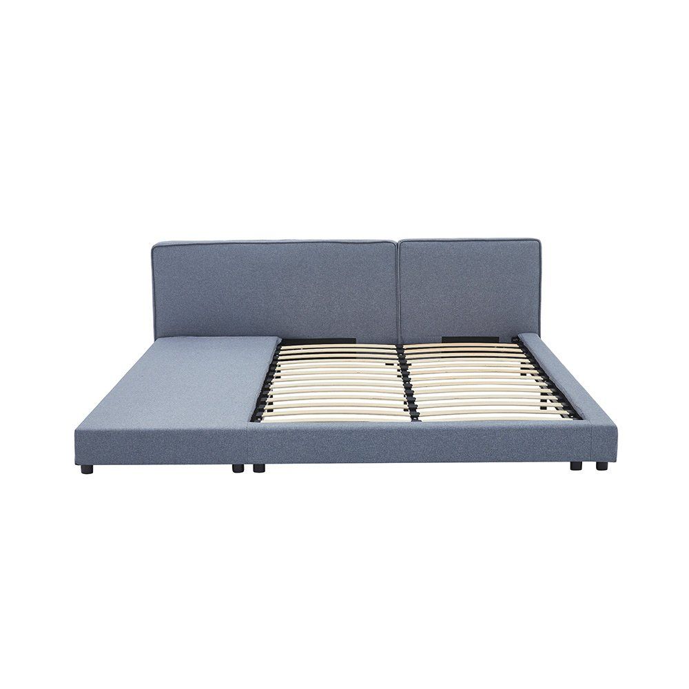 Letti: Bett KOSMOS mit Ablage - 140x200cm - Grau – Nuovo e nell'imballaggio originale da Wallenwil venduto da toesstal-vertrieb 5