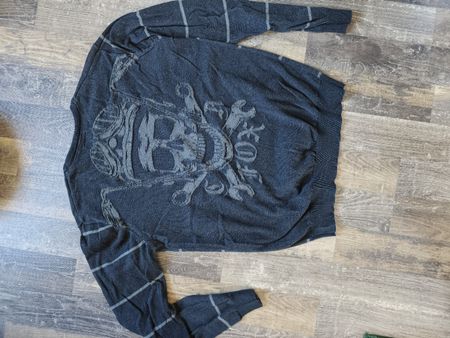FOX Vintage Pullover Gr. L – Oldschool – großes Rückenmotiv