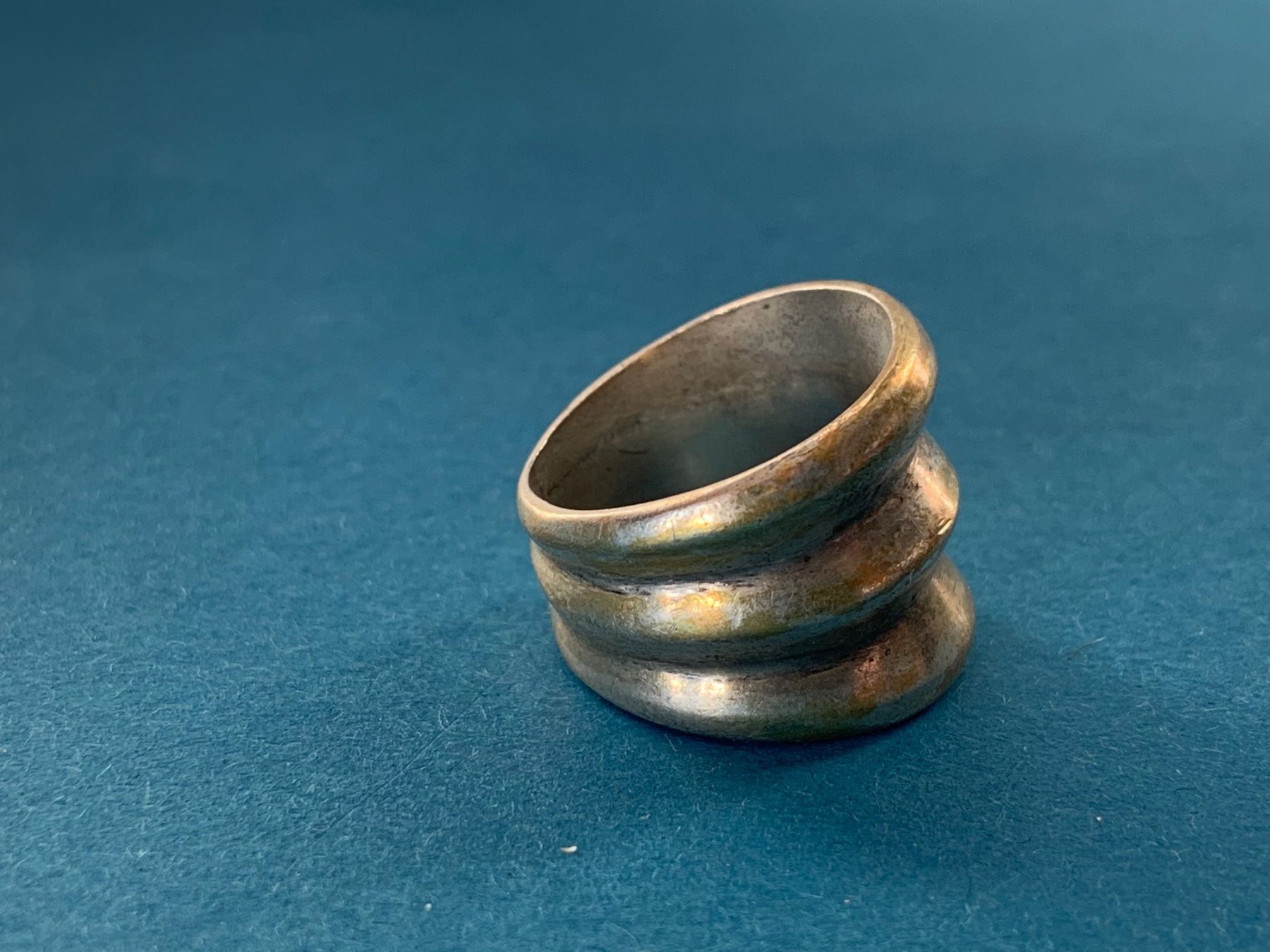 Ringe: Silberring 3 lamellen designerring rg55 – Gebraucht aus Laufen von belleskulptur 4