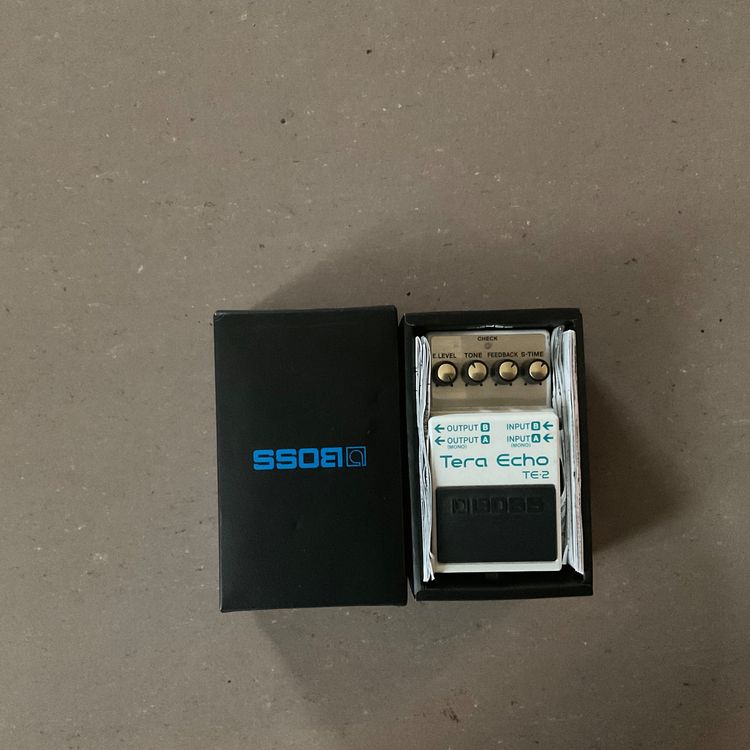 Pédale BOSS TE-2 Tera Echo - Effet Multidimensionnel Avec Traitement MDP Et Fonction Freeze