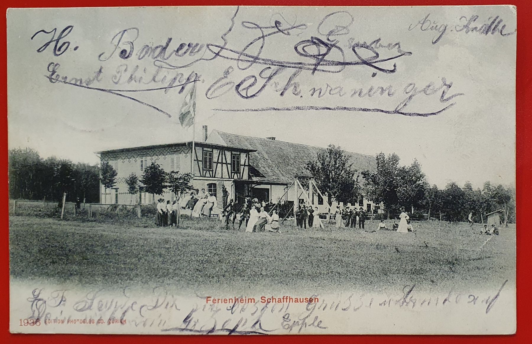 Cartoline postali: Ferienheim in Büttenhardt / Schaffhausen – Usato da Kreuzlingen venduto da Rschweiz1