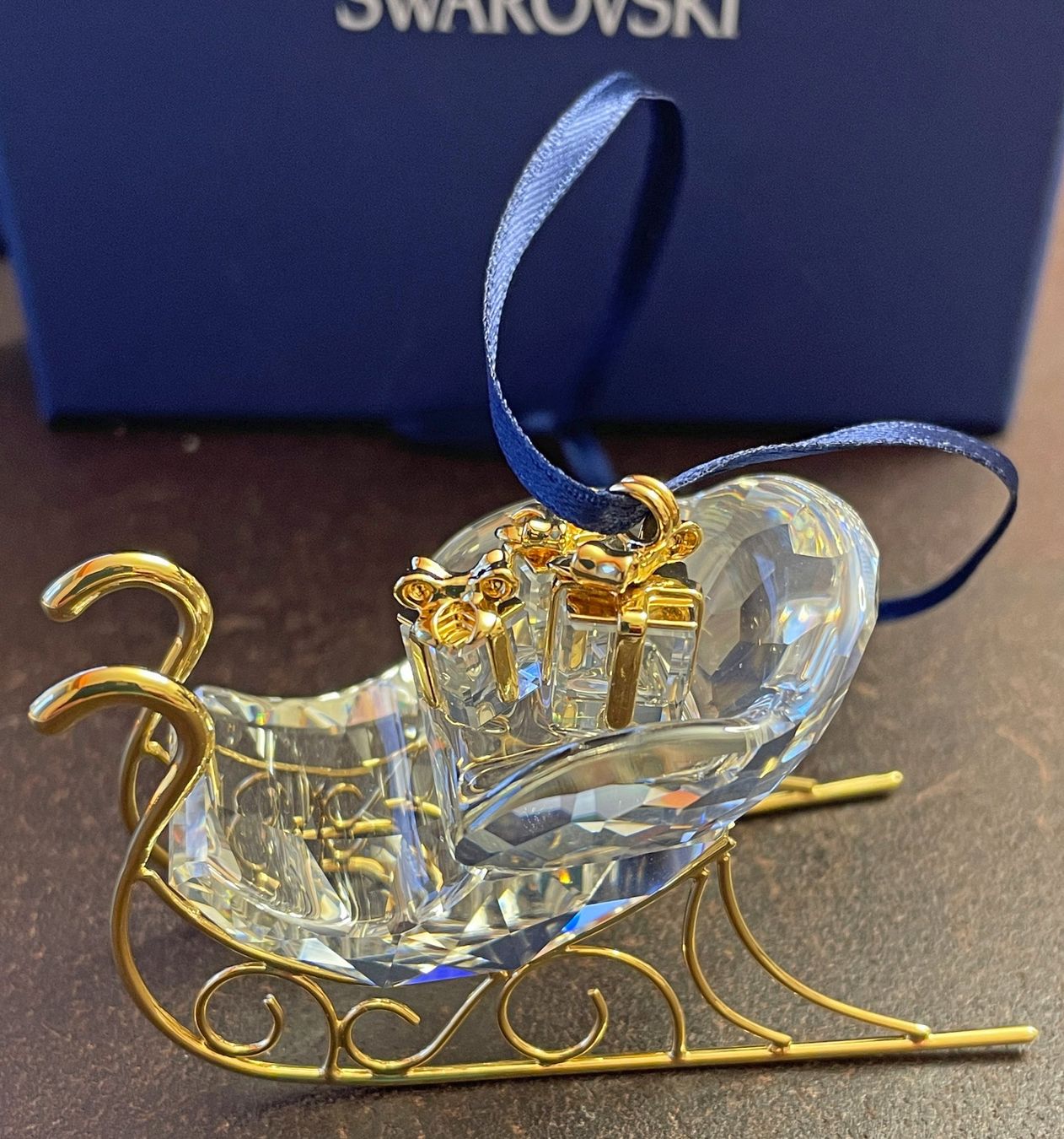 Swarovski Tutte le decorazioni: Swarovski Schlitten Gold – Nuovo e nell'imballaggio originale da Chur venduto da elifornico 2