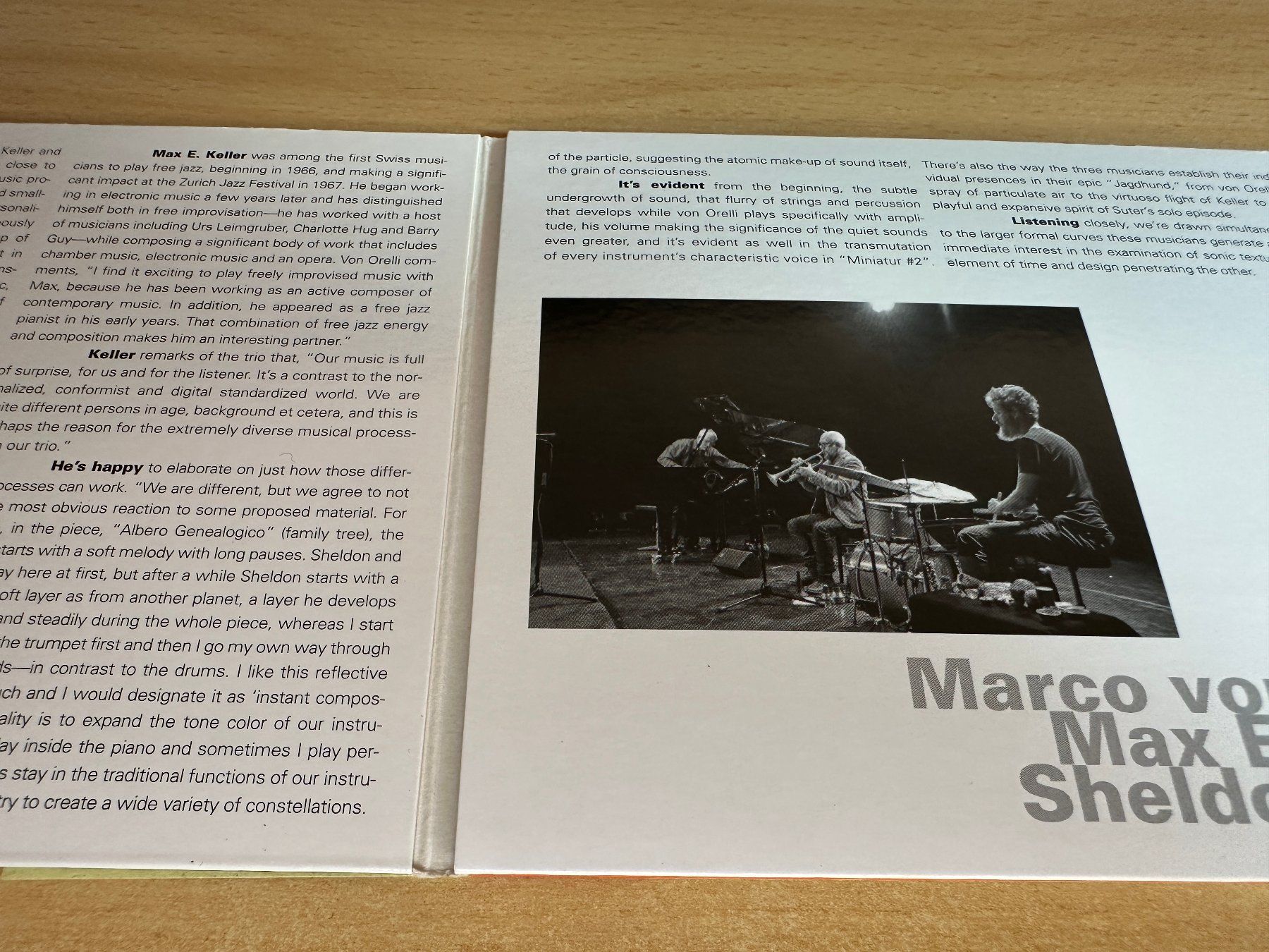 CD: Keller Sheldon Suter Marco von Orelli - Blow, Strike & Touch – Usato da Rikon im Tösstal venduto da Alpenmutz 2