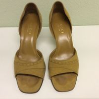 Gucci open-toe suede sandals