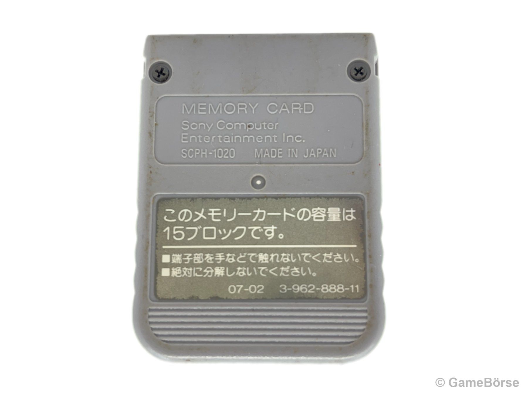 Sony Memory unit & Memory card: PS1 Memory Card 1MB Grau Original – Usato da Stettfurt venduto da GameBoerse 1