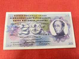 20 Franken Banknote 1972 Sehr Schön erhalten TOP
