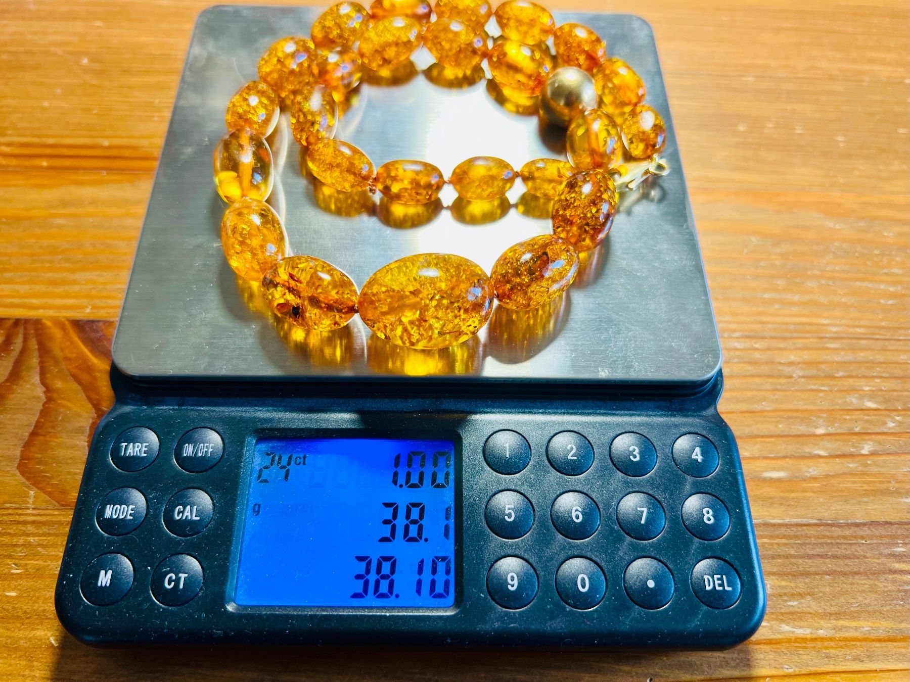 Catenine: Authentic Baltic Amber Necklace - Gold Plated Silver – Nuovo e nell'imballaggio originale da Rüschlikon venduto da ThereseJewelryDesign 5