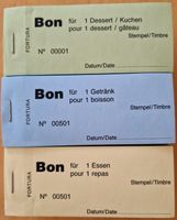 Essen Getränke Dessert Bon Abrisse Gutscheine 3x je 100 Stk.