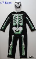 Costume squelette / Skelett t. 7 - 8 ans