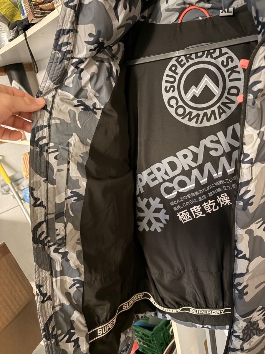 Superdry Giacche: Superdry Ski Padded Jacket Camo Grey, Size L/XL – Usato da Recherswil venduto da niv_n2jd 2