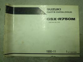 Ersatzteil -Katalog Suzuki GSX-R 750 M    Jg.1990-11