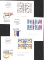 3 FDC 750 - 752 Serie Viererblöcke ET Bern 4.9.1987