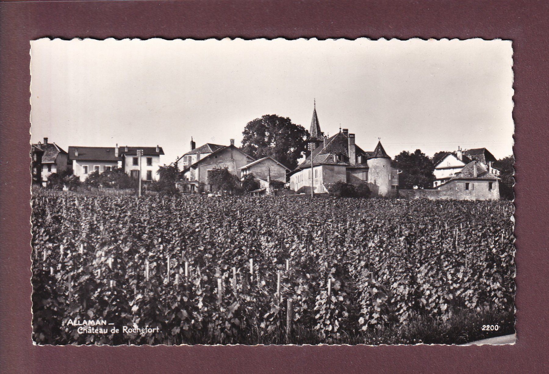 Cartoline postali: ALLAMAN - Château de Rochefort – Usato da Pully venduto da nicecards