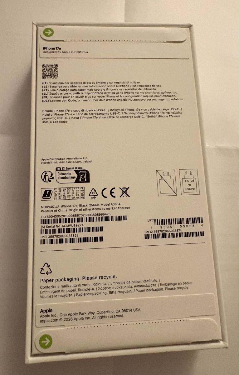 Apple Telefoni cellulari / Smartphones: iPhone 17e 256G ungeöffnet  – Usato da Killwangen venduto da mon_hm87 3