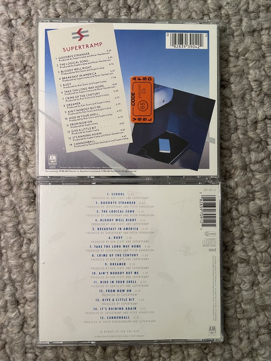 CDs: 2x Supertramp  – Gebraucht aus Reinach AG von trigger7811 1