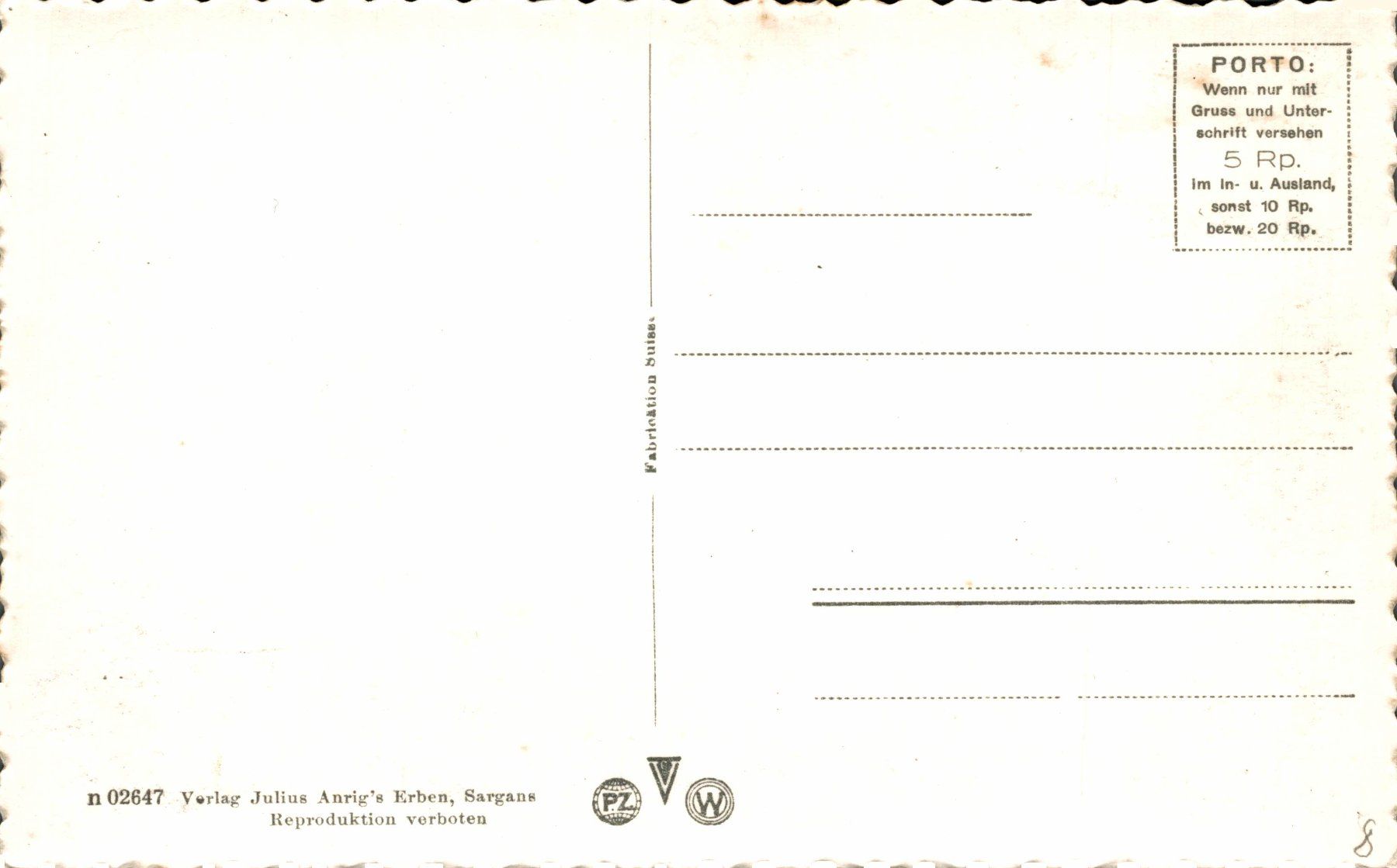 Cartoline postali: Sargans mit Gonzen – Usato da Bronschhofen venduto da Astore 1