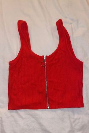 Bershka Top rot in S
