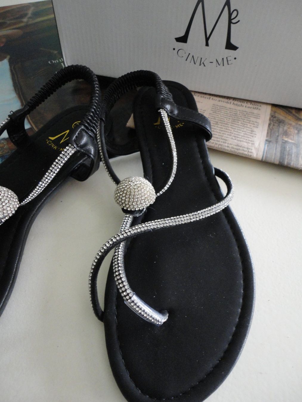 Scarpe da donna: Schwarze Sandalen mit Strass-Steinen - Grösse 39 – Nuovo (secondo la descrizione) da Bonstetten venduto da nat_tv99 4