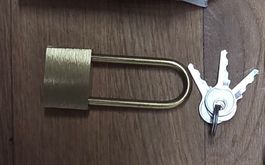 9x Vorhängeschloss mit Schlüssel – Messing Schloss Set