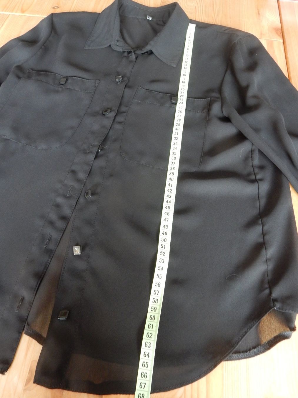 Camicette: Chiffon Bluse langarm schwarz + elegant Fest Party – Usato da Jona venduto da simongarden 1