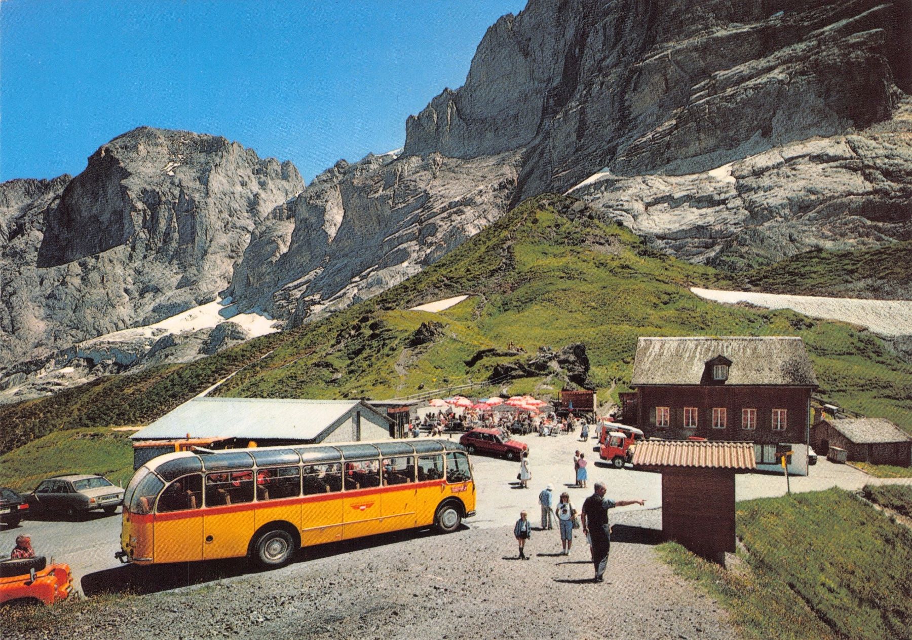 Cartoline postali: Postauto // Grindelwald PTT Grosse Scheidegg // Saurer, FBW – Usato da Basel venduto da intermezzo12