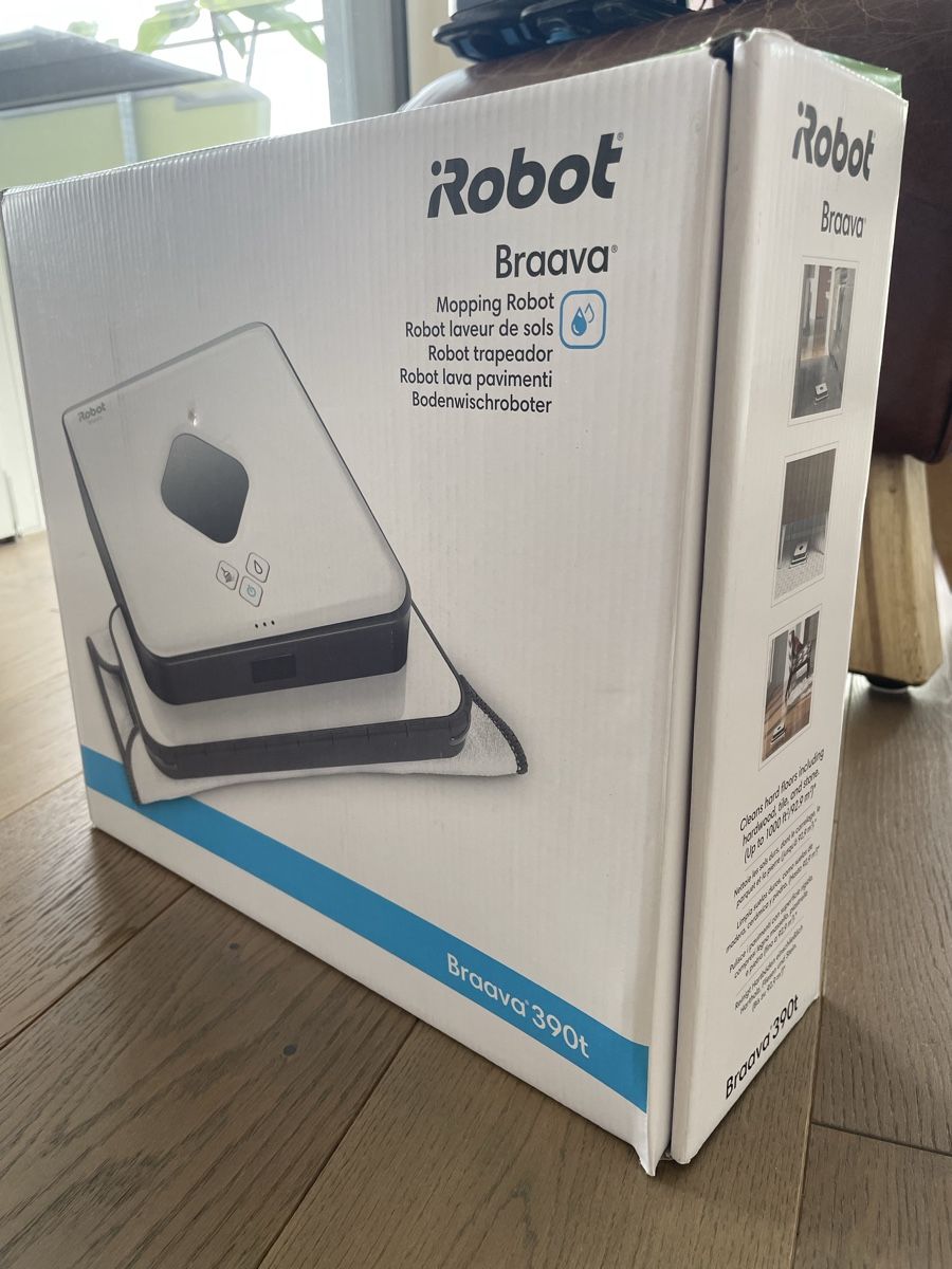 Robot Laveur De Sol IRobot Brava 390 T - Occasion, Fonctionnel, Quelques Marques D'usure