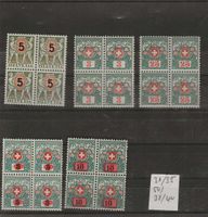 timbre taxe 31-38-50-38 bloc de 4