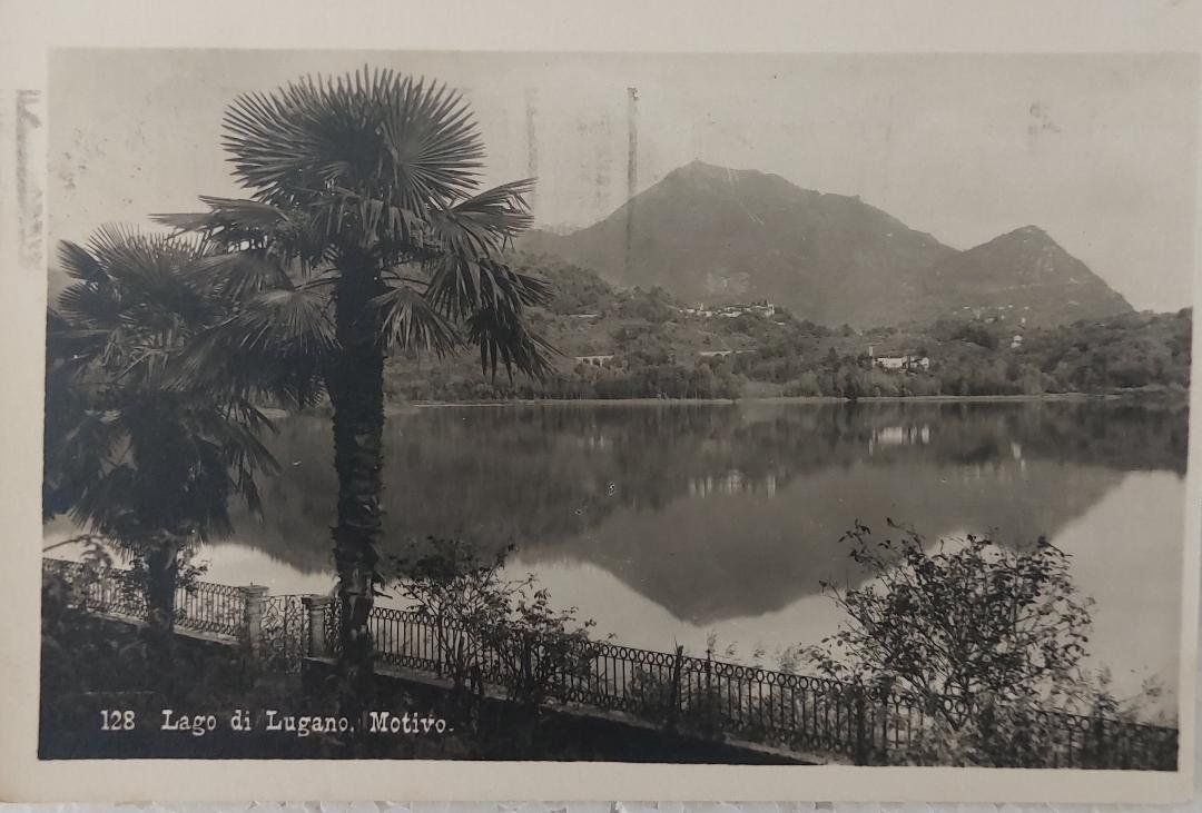 Cartoline postali: LUGANO Lago - Motivo - 1929 – Usato da Delémont venduto da Domdom1