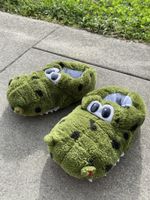 Wie NEU: Lustige Krokodil Hausschuhe Gr. 33 🐊