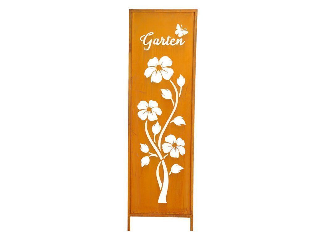 Tutte le decorazioni: "Garten" Schild Metall mit Blumen ca. 97 x 31cm – Nuovo e nell'imballaggio originale da Matzendorf venduto da Gartendeko-Shop