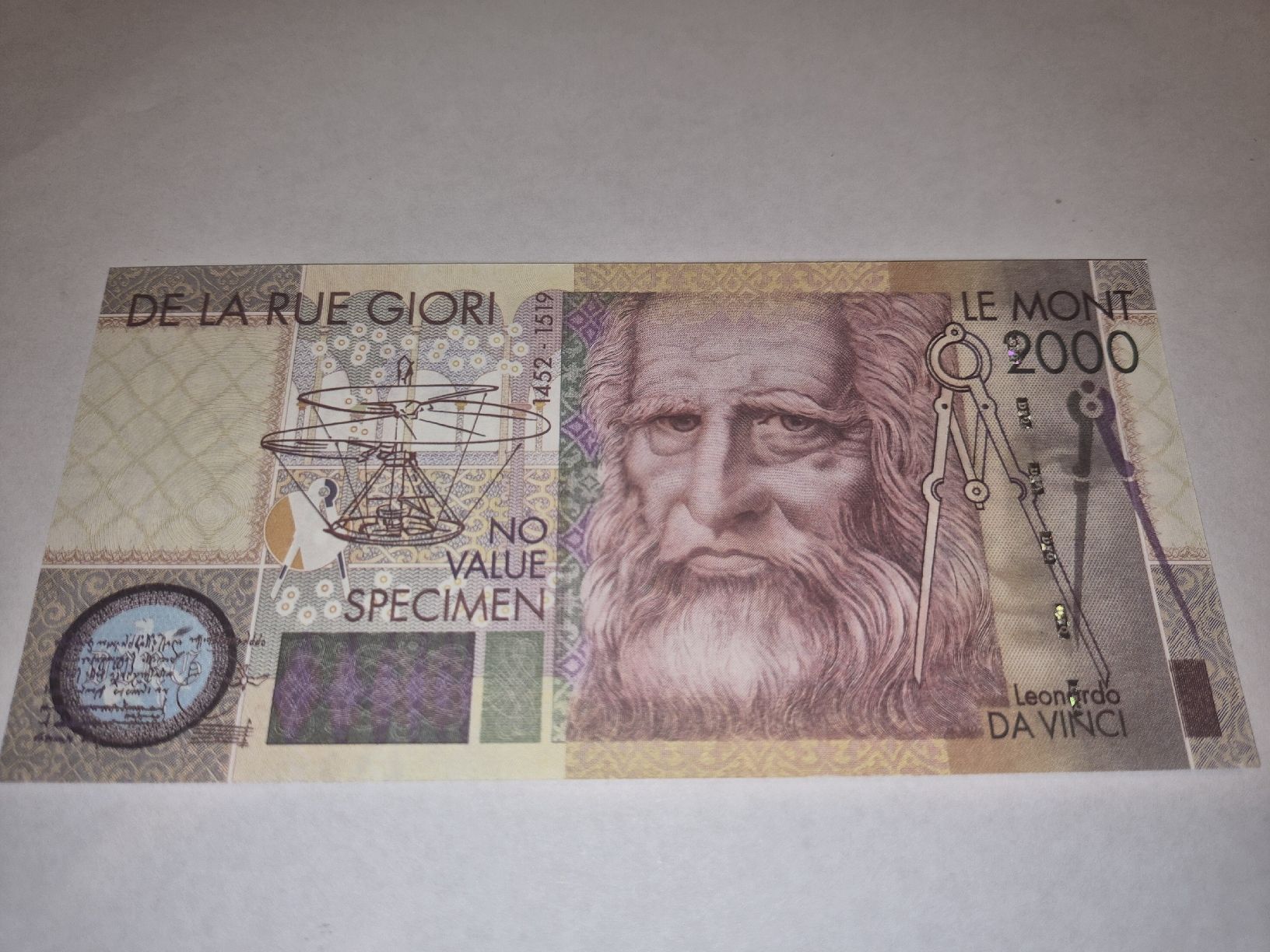 Banconote: Billet Commémoratif Leonardo Da Vinci – Nuovo (secondo la descrizione) da Senèdes venduto da hen_fw8b