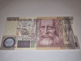 Billet Commémoratif Leonardo Da Vinci